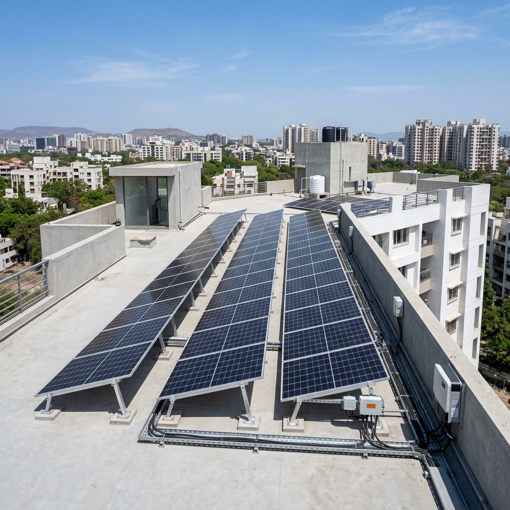 Solar rooftop installation in Pune by PowerHex